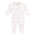 Baby Club Chic Pink Toile Bunnies Zipped Footie