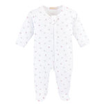 Pink Little Stars Zipped Footie