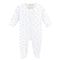 Pink Little Stars Zipped Footie