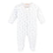 Blue Little Stars Zipped Footie