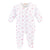 Tiny Baby Toys Printed Zipped Footie, Pink