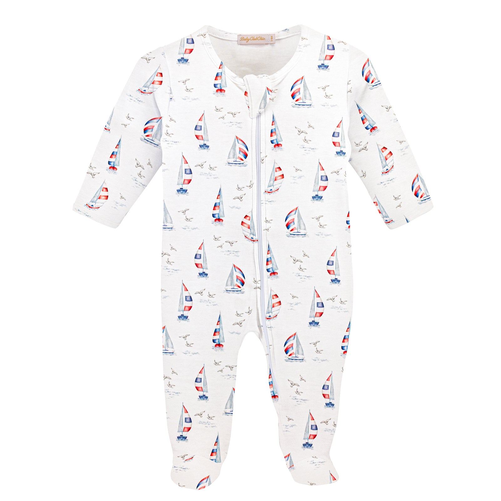 Baby Club Chic Harbor Days Zipped Footie
