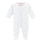 Baby Club Chic Whispers of Stars Gray Printed Pima Zipped Footie