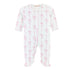 Baby Club Chic Coquette Bows Zipped Footie with Ruffles