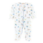 Bunny's Garden Zipped Footie with Ruffles