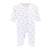 Tiny Pretty Bows Printed Zipper Footie w/Ruffles