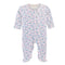 Baby Club Chic Tiny Soft Floral Zipped Footie with Ruffles