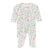 Baby Club Chic Tennis Swirls Zipped Footie with Ruffles