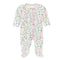 Baby Club Chic Tennis Swirls Zipped Footie with Ruffles