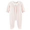 Baby Club Chic Sweet Roses Collared Footie with Embroidery
