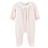 Baby Club Chic Sweet Roses Collared Footie with Embroidery