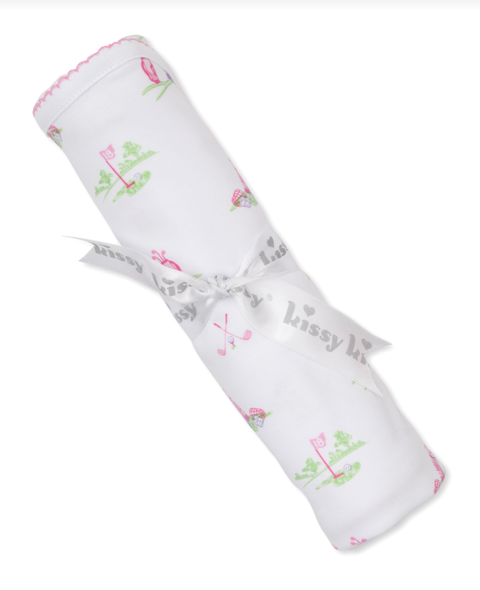 Fairway Foursome Pink Blanket