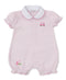 Fairway Foursome Pink Stripe Short Playsuit