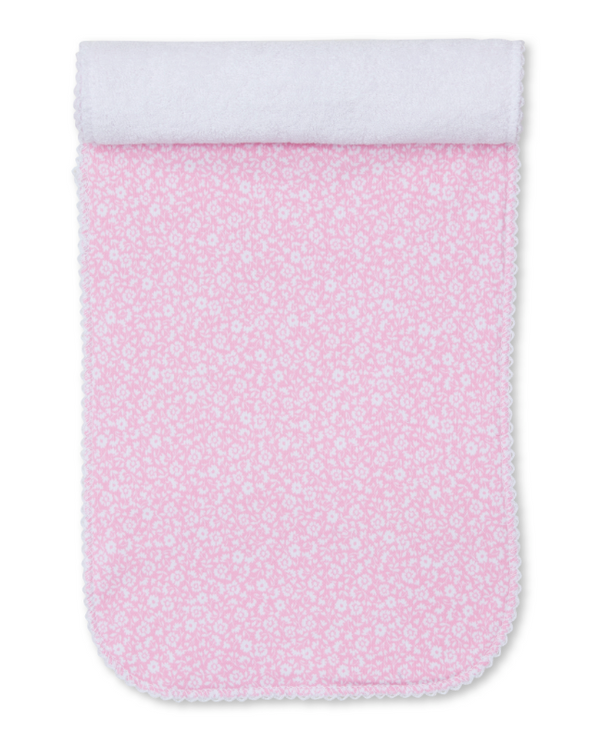 Fall Flower Patch Burp Cloth, Pink