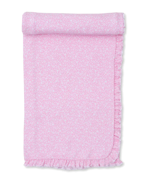 Fall Flower Patch Pink Blanket