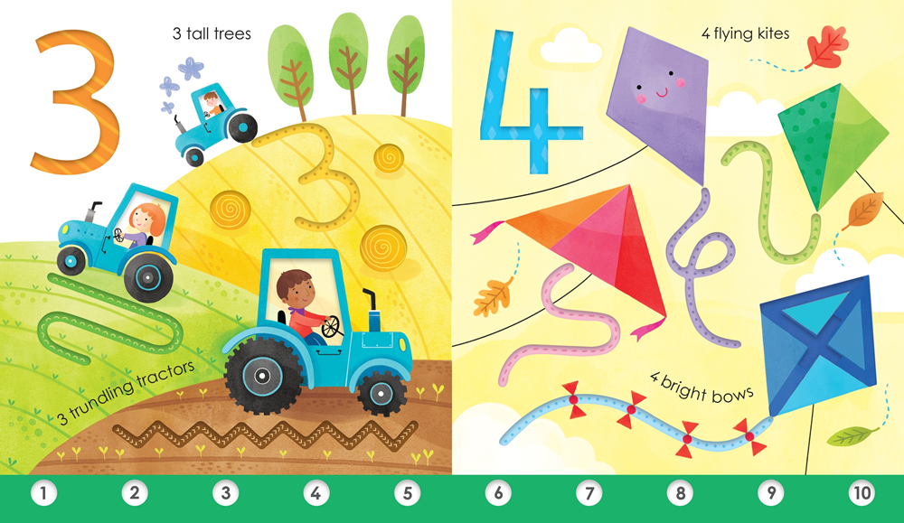 Fingertrail 123: A Kindergarten Readiness Book