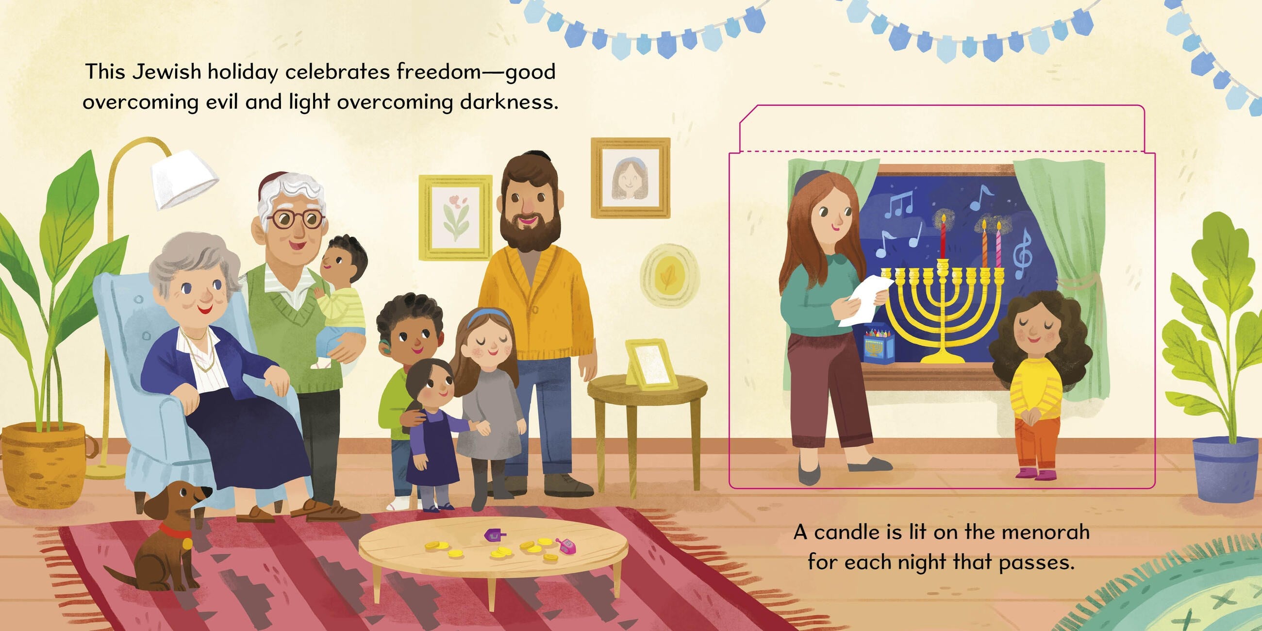 First Festivals: Hanukkah, Lift-the-flap