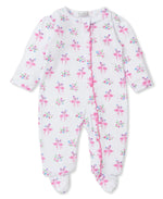 Flamingo Flower Fiesta Footie with Zip