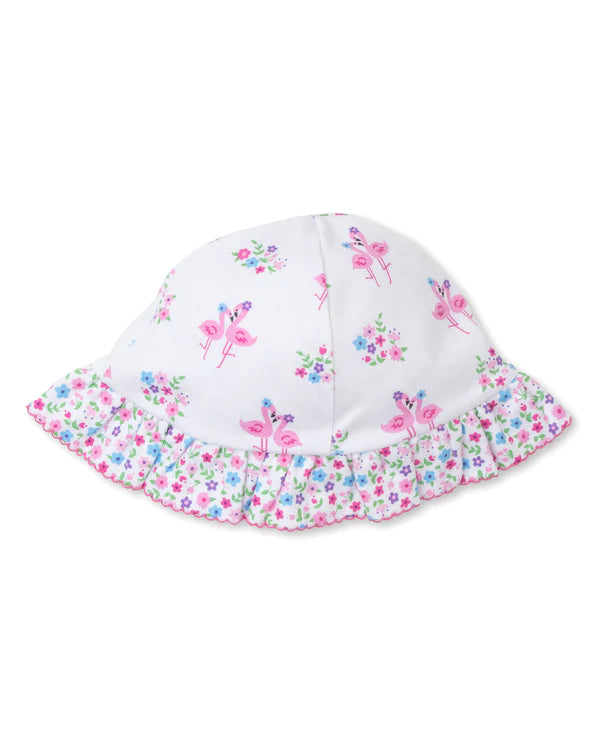 Flamingo Flower Fiesta Reversible Floppy Hat