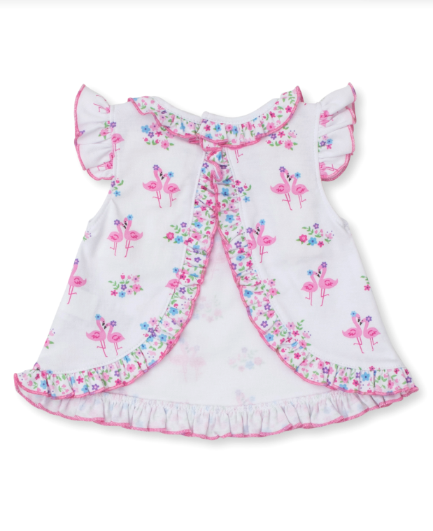 Flamingo Flower Fiesta Sunsuit Set