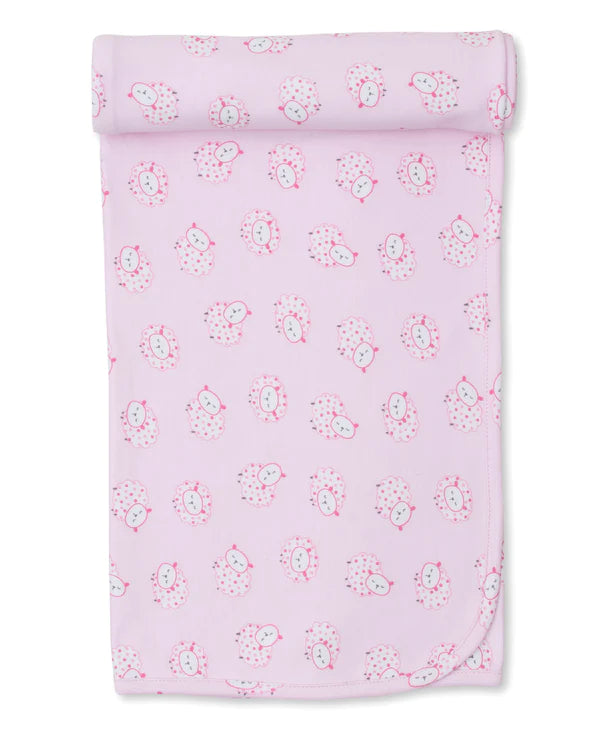Fleecy Sheep Blanket, Pink