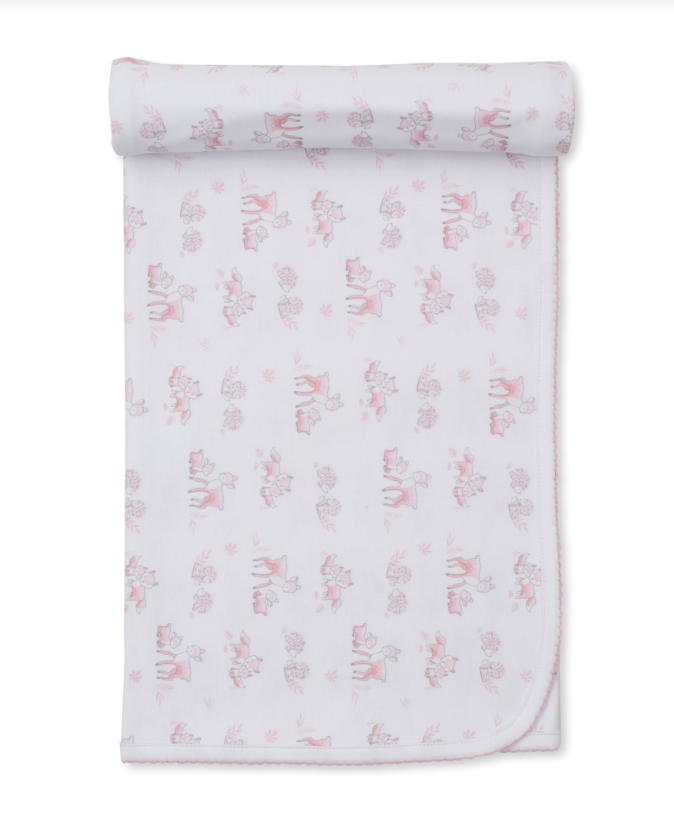 Forest Fanfare Blanket, Pink