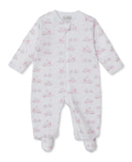 Forest Fanfare Pink Zip Footie