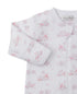 Forest Fanfare Pink Zip Footie