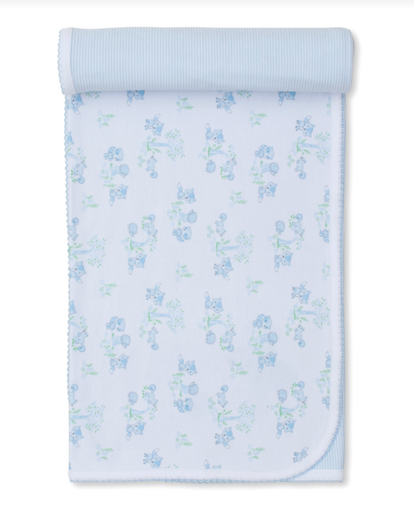 Forest Fun Blanket, Blue