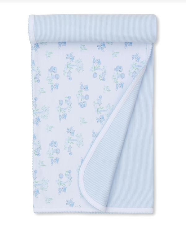 Forest Fun Blanket, Blue