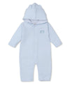 Forest Fun Blue Playsuit with Hood