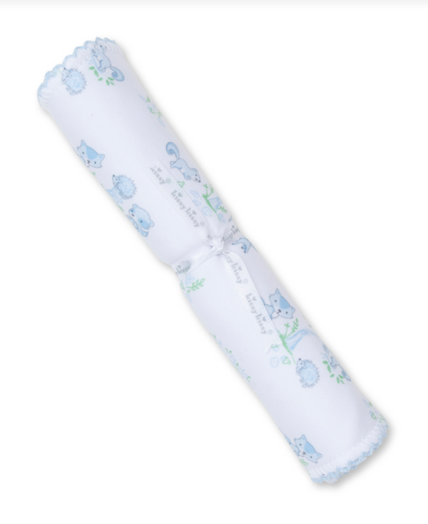 Forest Fun Burp Cloth, Blue