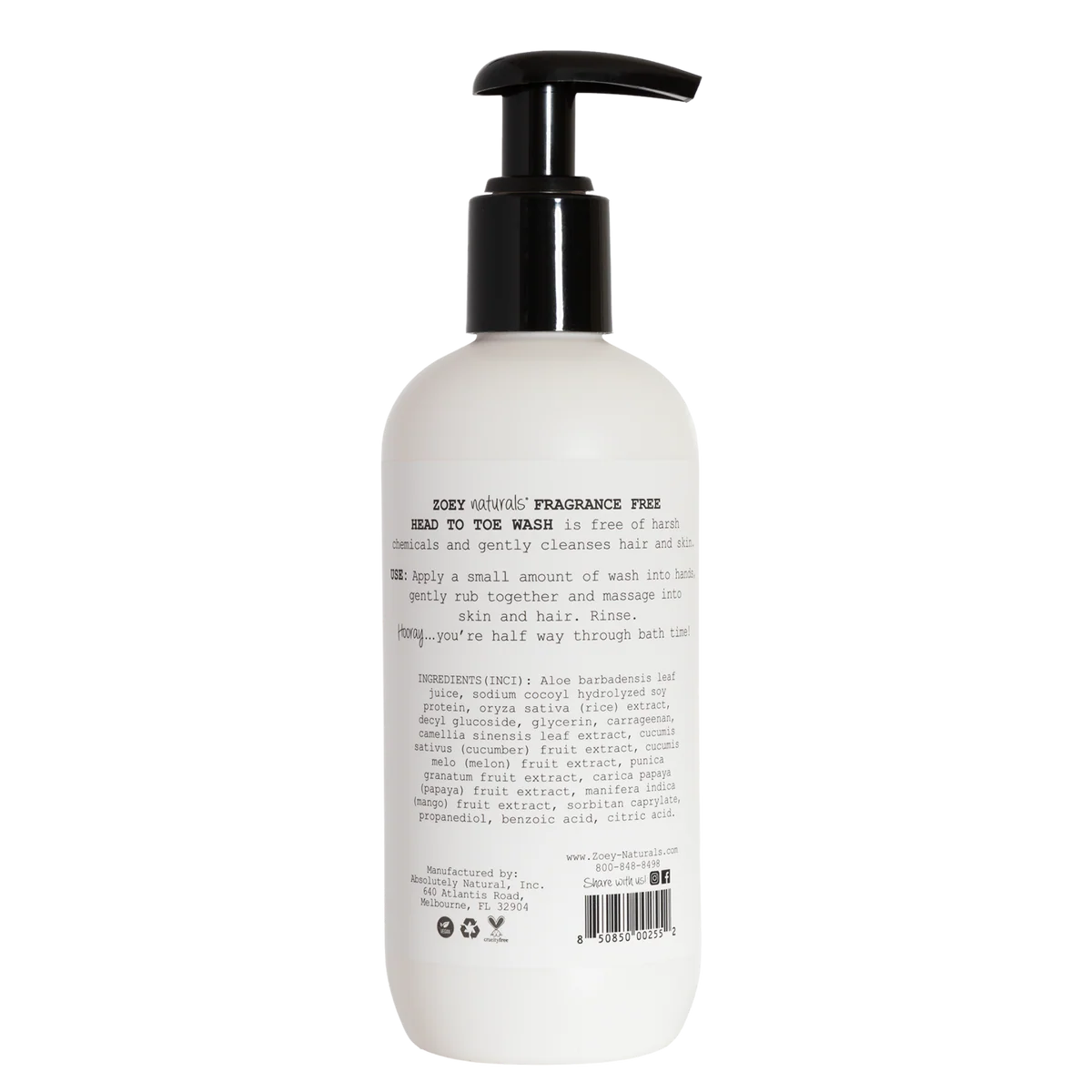 Fragrance Free Head To Toe Wash