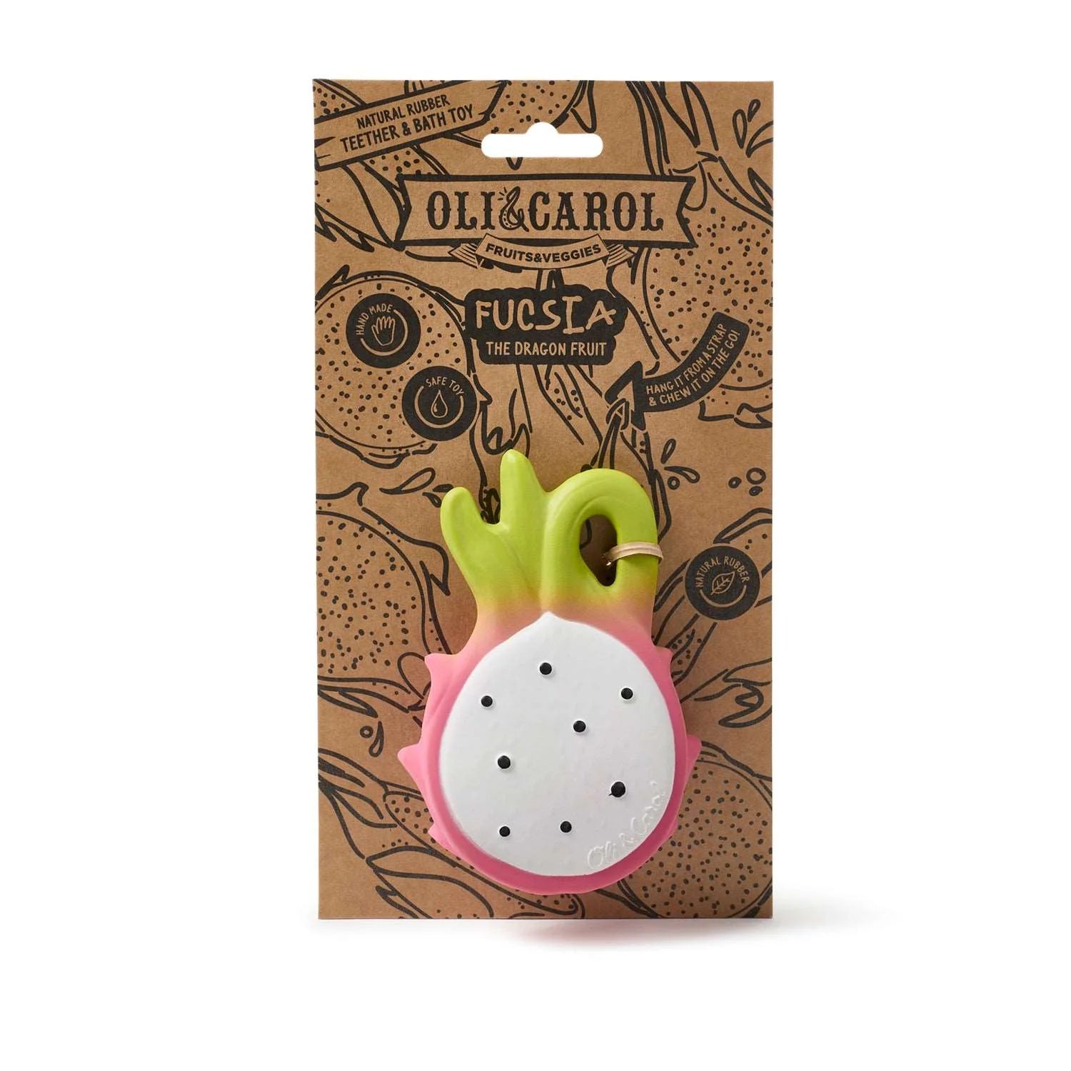 Oli & Carol Fucsia The Dragonfruit Baby Teether
