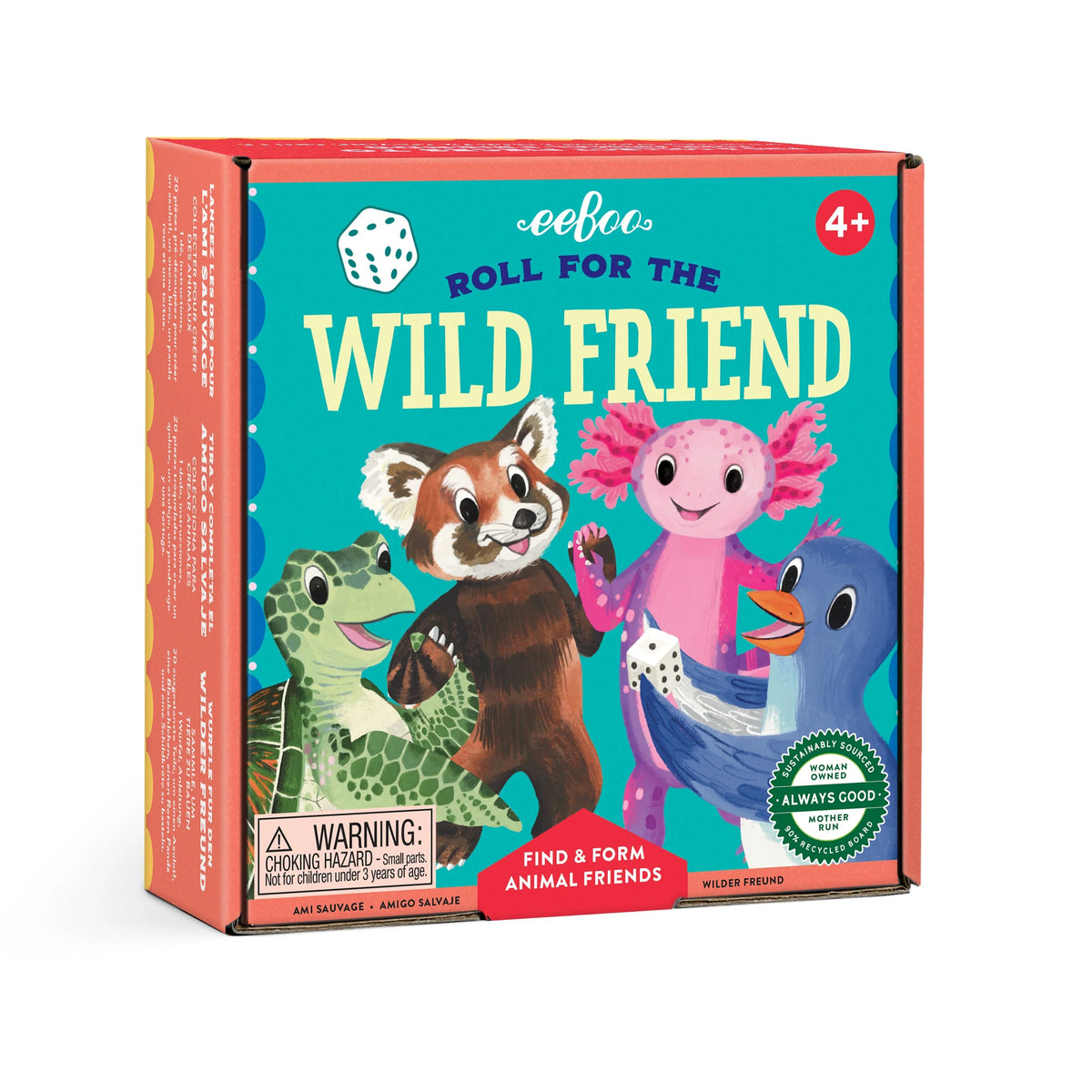 Eeboo Wild Friend Dice Game