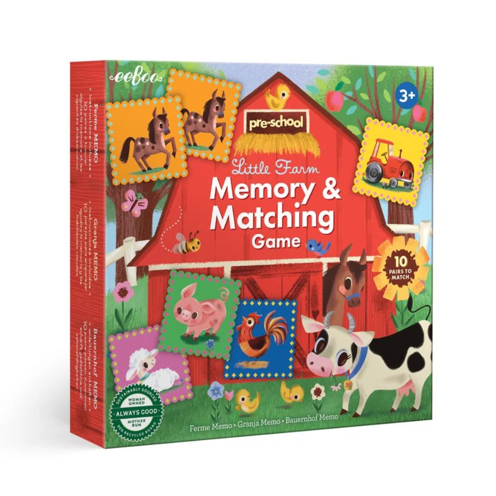 Eeboo Pre-School Little Farm Matching Game