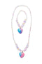 Great Pretenders Galaxy Heart Necklace & Bracelet Set (2 pcs)