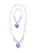 Great Pretenders Galaxy Heart Necklace & Bracelet Set (2 pcs)