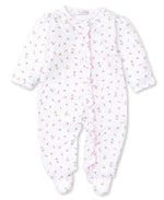 Garden Roses Ruffle Zip Footie