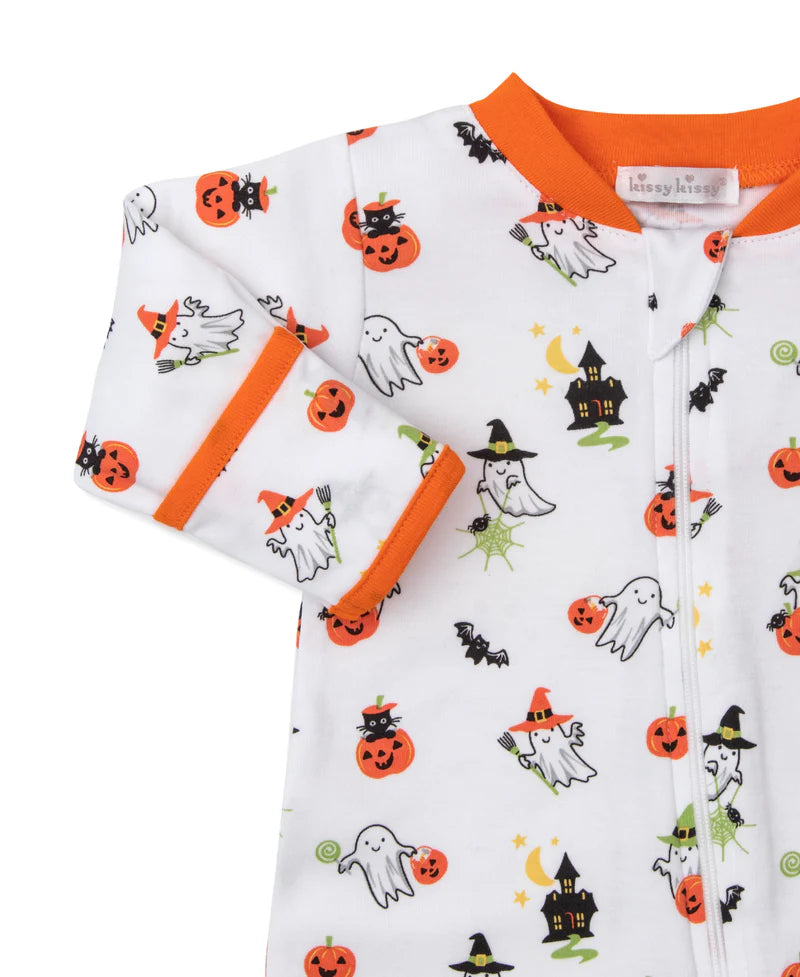 Ghostly Cheer Zip Footie