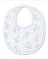 Gingham Jungle Bib, Blue