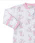 Gingham Jungle Footie with Zip, Pink