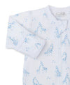 Giraffe Glee Blue Zip Footie