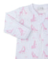 Giraffe Glee Pink Zip Footie