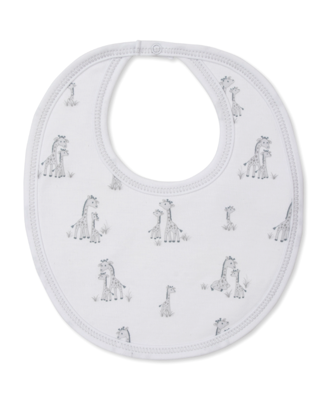 Giraffe Grace Bib, Silver
