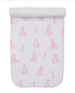 Giraffe Grace Burp Cloth, Pink