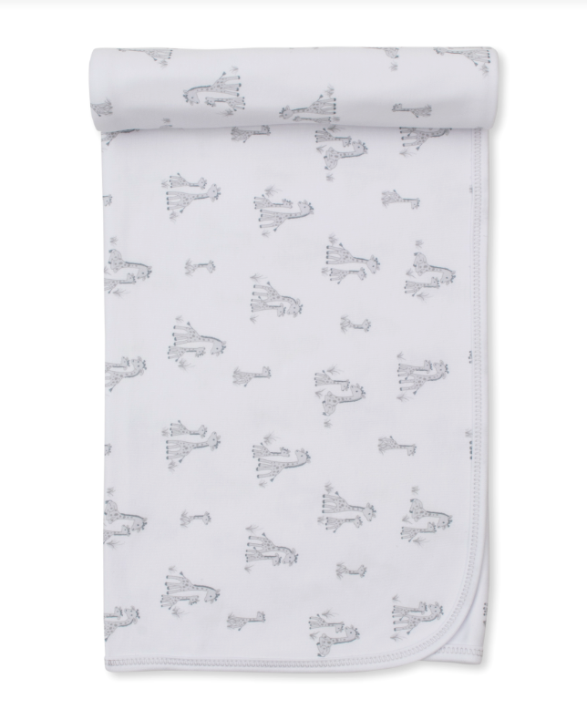 Giraffe Grace Silver Blanket