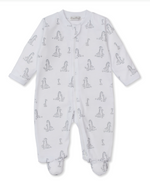 Giraffe Grace Silver Zip Footie