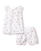 Girl's Twill Amelie Short Set, Flamingos