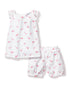 Girl's Twill Amelie Short Set, Flamingos
